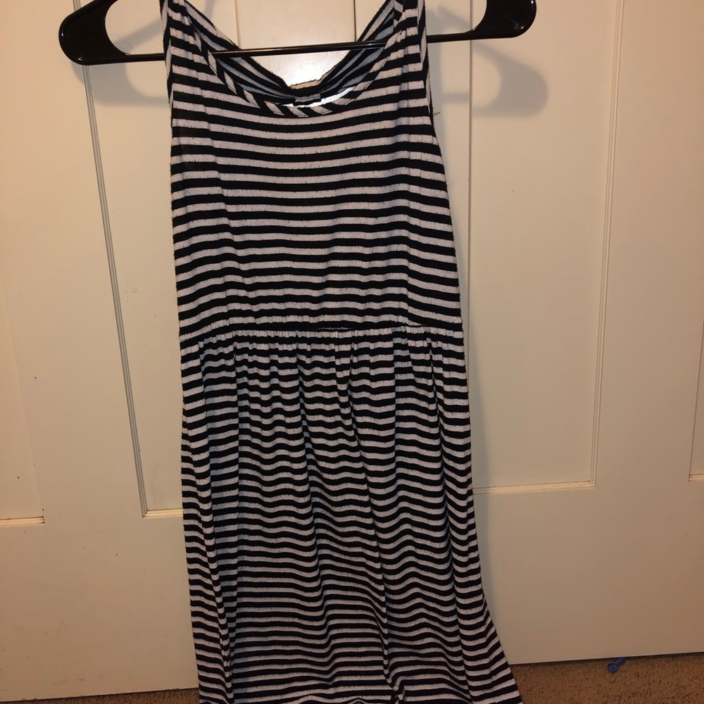 Black and white xhilaration striped dress